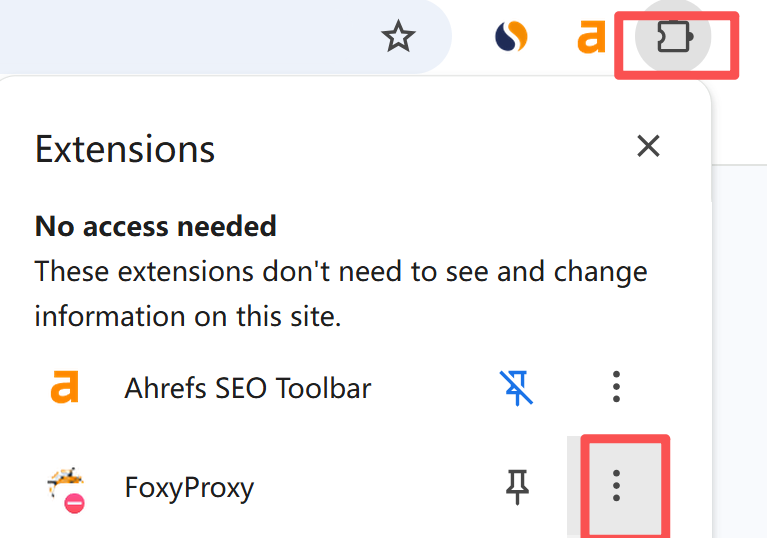 Open FoxyProxy